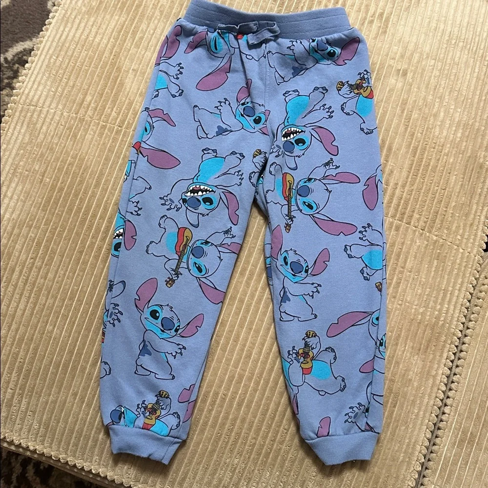 Disney Blue and Gray Stitch Sweatsuit Set 5/6